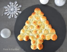 Sapin de Noël au fromage pour un apéritif festif
