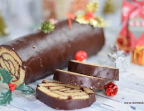 Bûche roulée au chocolat