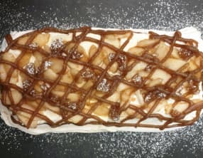 Pavlova aux poires et marrons