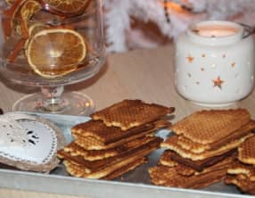 Gaufrettes aux épices de pain d'épices