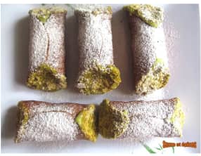 Cannolis siciliens à la pistache