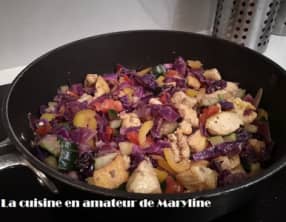 Chou rouge au ras el hamout