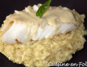 Risotto au curry vert et crème coco