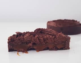 Tartelettes au caramel beurre salé et chantilly au chocolat