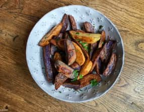 Frites de pommes de terre bleues d’Artois