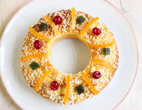 Couronne des rois aux fruits confits