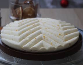 Tarte au chocolat et à la mousse de clémentine