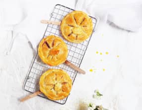 Galette des rois en forme de sucettes