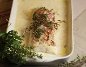 Filet de brochet à la crème et au Riesling