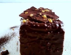 Cake au chocolat intense et caramel