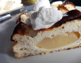 Cake au fromage banc, poires et épices de Noël 
