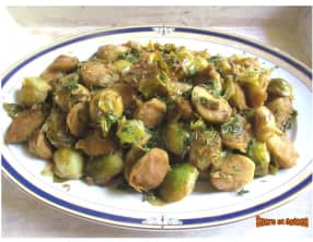 Choux de Bruxelles à l'asiatique