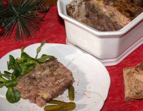 Terrine de foie de volaille aux châtaignes et porto