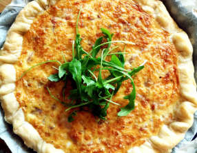 Quiche chèvre et lardons
