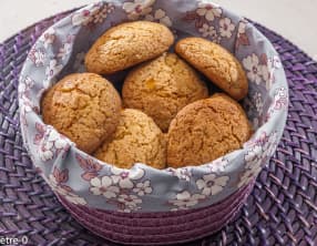 Cookies au miel et à l'orange confite