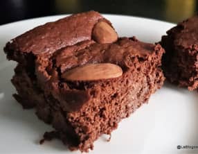 Gâteau au chocolat et purée de potiron 