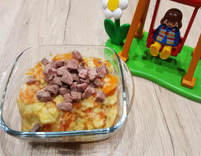 Petit pot panais, carotte au romarin et canard