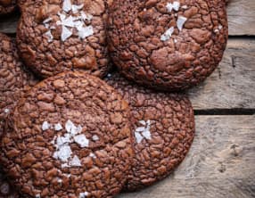 Cookies chocolat et fleur de sel