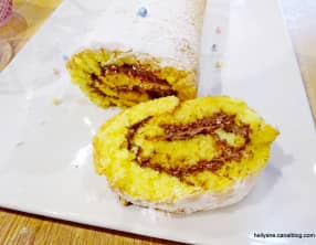 Gâteau roulé à la pâte à tartiner