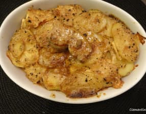 Gratin de pommes de terre et céleri au foie gras