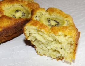 Moelleux à la purée de kiwi