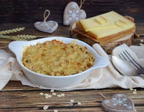 Gratin de crozets au Beaufort