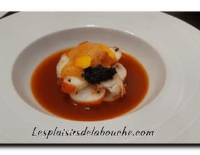 Queue de gambas caviar et bisque