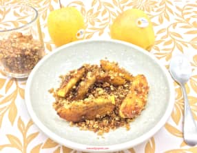 Pommes poêlées et son crumble