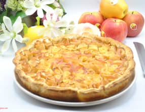 Tarte aux pommes fleurs