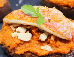 Tartine de Rouget au Pesto Rouge