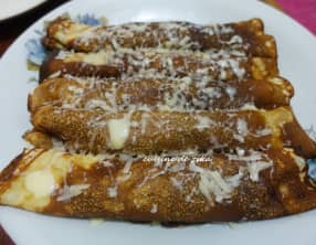 Crêpes au sarrasin fourrées gratinées