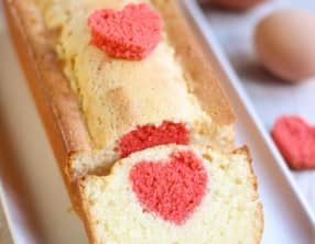 Cake coeur surprise à l'intérieur