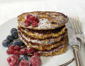 Pancakes aux bananes et flocons d’avoine