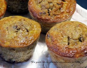 Muffins pommes, noix de pécan et sirop d'érable
