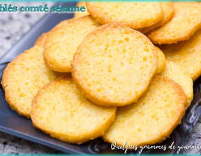 Sablés comté sésame