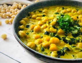 Colombo de pois chiche au lait de coco