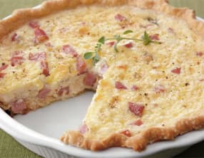 Quiche au jambon et fromage kiri