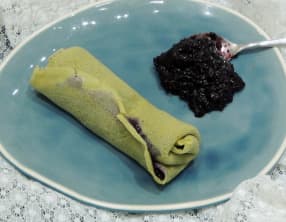 Crêpes au thé matcha