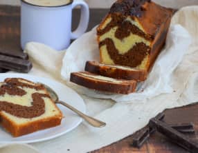 Cake marbré au chocolat