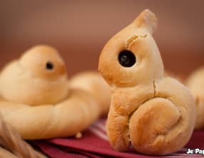 Petits pains en forme d'animaux