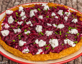 Feuilleté betterave ricotta