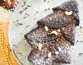 Sapin-financier moelleux et fondant au chocolat