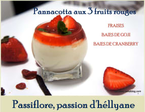 Panna cotta aux 3 fruits rouges