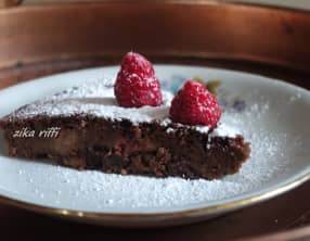Fondant ricotta, chocolat et framboise