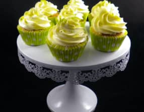 Cupcakes au citron, cœur de lemon curd