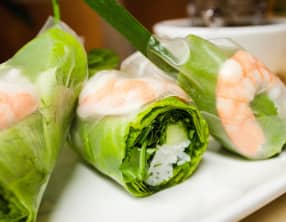 Rouleaux de printemps aux crevettes