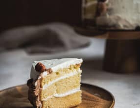 Layer cake vanille et gianduja