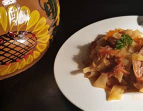 Chou au confit de canard