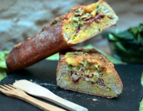 Baguette gratinée à la savoyarde