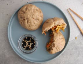Brioches vapeur  aux légumes
